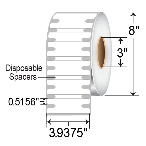 ZEBRA LABEL POLY-TT PERM 100X13 600/R 76MM RFID